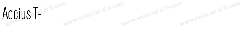 Accius T字体转换